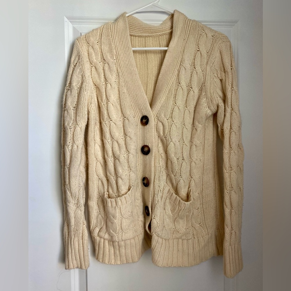 Heavy Knit Button Down Cardigan